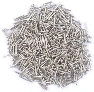 1 10Mm 500Pcs Chiodi Piccoli in Ferro per Appendere Quadri, Falegnameria, Mobili, Fai da Te, Chiodi Decorativi Piccoli Argento  | Unghie Unghie Unghie