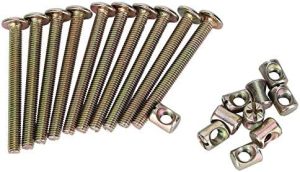 1 Confezione di Dadi a Cilindro M6 X 6Mm, Set di Dowel Incrociati Chazcool per Mobili, Lettini, Letti, Sedie, Culle, Parti di Ricambio per Connettori (6Mm)  | Set di assortimento di dadi e bulloni Set di assortimento di dadi e bulloni Set di assortimento di dadi e bulloni