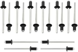 1 Pz Rivetti a Scomparsa in Alluminio 1/8 Pollice X 1/4 Pollice Rivetti Pop Neri 3.2X6Mm Assortimento di Rivetti Pop per Kayak e Barche Marine  | Rivetti Rivetti Rivetti