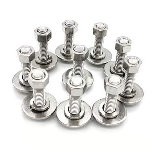 (10 Set) Viti a testa esagonale in acciaio inossidabile 1/4-20X1-1/2″, Bulloni, Dadi, Rondelle piane e di bloccaggio, 18-8 (304) S/S, Completamente filettate da Bolt  | Bulloni Bulloni Bulloni