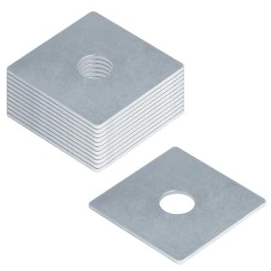 12 Pz Rondelle Piatte Quadrate 3/4″ (Id) X3″X3″ Compatibili con Bulloni da 3/4″, Acciaio Elettrogalvanizzato Spessore 2,6 Mm Rondella Piatta Quadrata Portante  | Rondelle per hardware Rondelle per hardware Rondelle per hardware