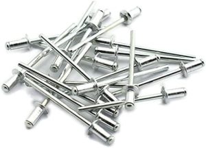 120Pezzi 1/8″ X 1/4″ (4-4) Rivetti a Testa Tonda in Alluminio per Decorazione, Rivetti Pop con Estremità Aperta, Chiodi di Fissaggio Rivetti Pop  | Rivetti Rivetti Rivetti