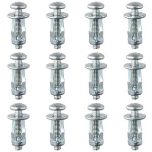 12Pezzi M5 X 25 Dowel di Fissaggio Sottile con Viti, Dadi Jack, Set di Assortimento Dadi e Bulloni, Dado di Espansione per Parete Vuota Rivestita in Ferro  | Set di assortimento di dadi e bulloni Set di assortimento di dadi e bulloni Set di assortimento di dadi e bulloni