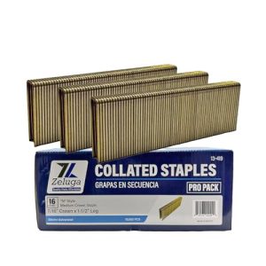 13-419 1-1/2In. X 7/16In. 16 Gauge Graffette Elettrogalvanizzate N-Style a Corona Media 10.000/Scatola  | Forniture per ufficio Forniture per ufficio Forniture per ufficio