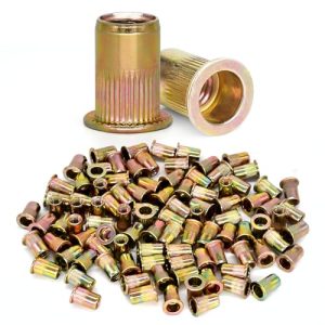 1Pezzo 1/4″-2 Unc Rivet Nuts, Inserti Filettati in Acciaio al Carbonio Zincato, Kit di Rivnuts  | Inserti filettati Inserti filettati Inserti filettati