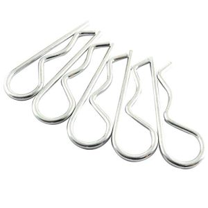 20Pezzi R Clip Spilli di Fissaggio, Kit di Assortimento di Spilli a Capocchia Zincati Pesanti per Uso su Sistemi di Blocco con Perno di Traino – M3 X 60Mm  | Spilli Spilli Spilli