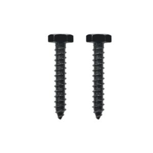 25 Pezzi Viti Lag in Acciaio Inossidabile Nero 1/4″ X 1-1/2″ con Esagono, Include Rondelle  | Viti Viti Viti