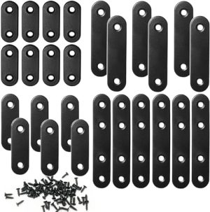 26 Set di Supporti Piatto Dritto Bracket in Metallo Piatto, Supporti in Metallo per Riparazione Piastra di Rinforzo 36Mm/46Mm/56Mm/76Mm  | Apparecchio ortodontico Apparecchio ortodontico Apparecchio ortodontico