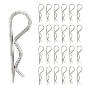 3 Pezzi R Clip Pin a Molla, M3 X 65Mm Spina di Ritenzione in Acciaio Inossidabile, Fermi per Rimorchio, Fermi per Trattore, Rimorchio, Tosaerba e Carrelli.  | Spilli Spilli Spilli