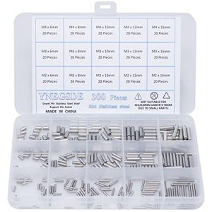 300 Pezzi Dowel Pins M2 M3 M4 Supporti per Mensole in Acciaio Inossidabile 304 Kit di Assortimento di Elementi di Fissaggio  | Spilli Spilli Spilli