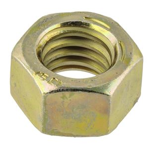 3/4″-10 (Pacco da 10) Dado Esagonale di Grado 8, Filettatura Grossa, Zincato Giallo  | Noci Noci Noci