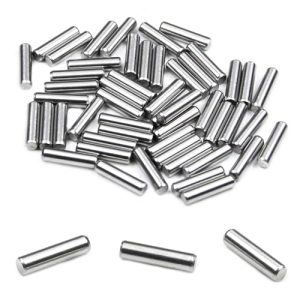 50 Pezzi Dowel Pin, M3 X 12Mm Pini Cilindrici in Acciaio Inossidabile 304, Supporti per Mensole per Dispositivi Metallici, Installazione di Mobili e Letti a Castello in Legno  | Spilli Spilli Spilli