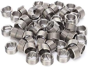 50 Pezzi Inserti Filettati M10 X 1.5 in Acciaio Inossidabile Sus304, Kit di Riparazione per Viti a Molla con Bushing M10 X 1.5 (2.5D)  | Inserti filettati Inserti filettati Inserti filettati