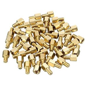 50Pz M4 6+6Mm Distanziatori Viti Esagono In Ottone Maschio Femmina Supporto PCB  | Distanziali e distanziali Distanziali e distanziali Distanziali e distanziali