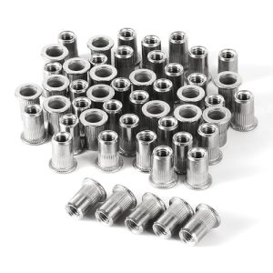 5Pezzi M6 Rivet Nuts, Inserti Filettati in Acciaio Inossidabile Assortimento di Rivnuts per Nutsert a Pressione Clinching per Prodotti Elettrici e Industriali Automotive  | Inserti filettati Inserti filettati Inserti filettati