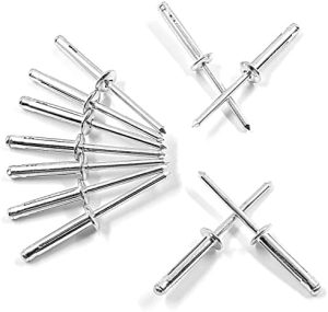 5Pz 3/16″ X 1″ Rivetti Trifold Esplodenti, Rivetti in Alluminio, Rivetti Metallici a Testa Cieca, Rivetti per Kayak, Strumenti per Rivetti Marini, Fissaggi per Barche  | Rivetti Rivetti Rivetti