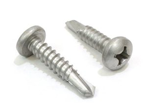 6 X 3/4″ Viti Metalliche Autofilettanti in Acciaio Inossidabile, (Confezione da 100) Viti a Testa Piatta Phillips Autoforanti, 410 Ss, Scegli la Dimensione  | Viti Viti Viti