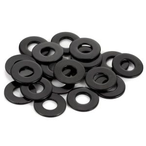 #8 Rondella Nera Piatta, 3/7″ Diametro Esterno, Rondella in Acciaio Inossidabile 34 per Viti e Bulloni (1 Pz)  | Rondelle per hardware Rondelle per hardware Rondelle per hardware