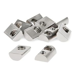 8020, 3670, 10 Serie 1/4-20 Dado T in Acciaio Inossidabile Ss con Molla a Sfera Accessori per Slot a T per Estrusione in Alluminio (Confezione da 10)  | T-Nuts T-Nuts T-Nuts