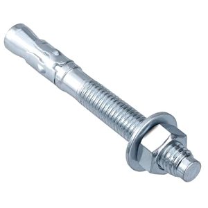 Ancoraggio a cuneo 1/4 X 3-3/4”, Diametro 1/4 Pollice per Calcestruzzo, 10 Pz Ancoraggi per Muro in Calcestruzzo Zincati ad Alta Resistenza  | Ancora Ancora Ancora