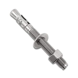 Ancoraggio a cuneo forte da 1/2″ X 4-1/2″, viti in acciaio inossidabile e bulloni a testa esagonale per cemento e calcestruzzo (5 pezzi)  | Ancora Ancora Ancora