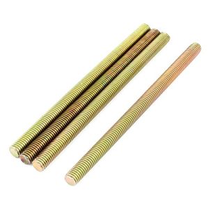 Barra filettata maschio M8 x 130 mm con passo 1.25 mm in tonalità bronzo – 4 pezzi  | Barre filettate e bulloni Barre filettate e bulloni Barre filettate e bulloni