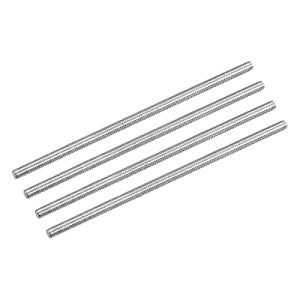 Barre filettate completamente M4 x 100 mm, passo filettatura 0,7 mm, barre filettate in acciaio inox 304 con filettatura destra, confezione da 8 pezzi.  | Barre filettate e bulloni Barre filettate e bulloni Barre filettate e bulloni