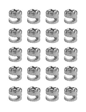 Bloccaggi a Cam per Mobili 20 Pz, Bloccaggi a Cam per Mobili 12 X 11,2 Mm Compatibili con Parti Hardware Ikea, Ruote Eccentriche Ricambi Set di Dadi e Bulloni (12X11,2Mm)  | Set di assortimento di dadi e bulloni Set di assortimento di dadi e bulloni Set di assortimento di dadi e bulloni