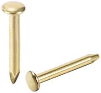 Chiodi di ferro piccoli e sottili 1,2X8Mm (DxL) per accessori decorativi di scatole di legno fai-da-te, tonalità oro, 200 pezzi.  | Unghie Unghie Unghie