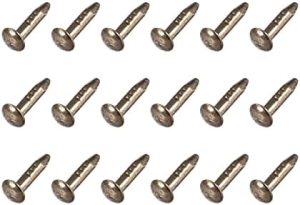 Chiodi Piccoli (1.2X6Mm) 300Pz, Chiodi in Acciaio al Carbonio per Falegnameria Domestica, Colore Bronzo  | Unghie Unghie Unghie