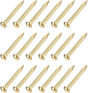 Chiodi Piccoli (2X25Mm) 60Pz, Chiodi in Ottone per Falegnameria Domestica, Colore Ottone  | Unghie Unghie Unghie