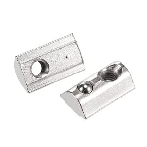 Dadi a T M6 con molla, T-Nut con pallina in acciaio al carbonio per profilo di estrusione in alluminio serie 4040 con slot da 8 mm, 15 pezzi.  | T-Nuts T-Nuts T-Nuts