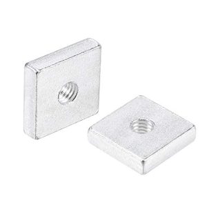 Dadi Quadrati, Kit di Assortimento di Viti Metriche Zincate a Filettatura Grossa M6X20Mm x 5Mm, 10 Pezzi  | Noci Noci Noci