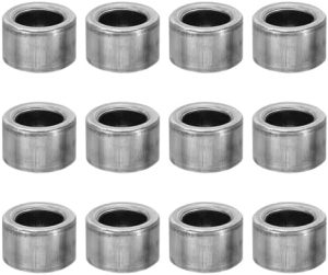 Distanziali in acciaio M10, 12 pezzi di distanziali in metallo in acciaio 10,2 mm ID x 16 mm OD x 10 mm L, distanziali in acciaio al carbonio, distanziali rotondi per viti bulloni da 2/5″ o M10.  | Distanziali e distanziali Distanziali e distanziali Distanziali e distanziali