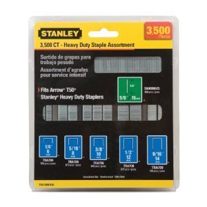 Graffette Heavy Duty in Acciaio a Corona Stretta Stanley 9/16 In. 2 Ga. Confezione da 35  | Forniture per ufficio Forniture per ufficio Forniture per ufficio