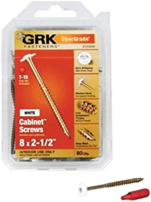 Grk Fasteners 1266 Viti per Armadietto Bianche #8 X 2-1/2″ 8 Pezzi  | Viti Viti Viti