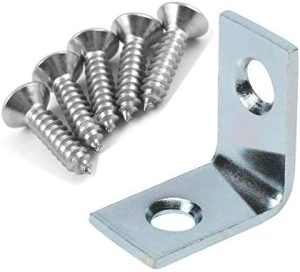 Hardware per Cornici 10 Pezzi Angolo Staffa L 1X1X1/2, Hardware in Acciaio Zincato con Viti, Ideale per Cornici per Immagini, Ottimo per Rinforzare gli Angoli  | Apparecchio ortodontico Apparecchio ortodontico Apparecchio ortodontico