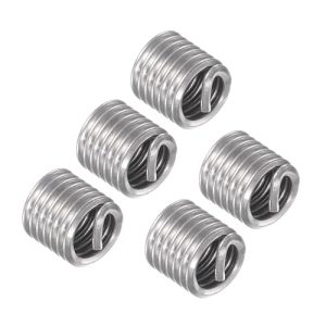 Inserti filettati in filo, 1/4-20 UNC 1.5D lunghezza 7.6 mm, inserti a molla in acciaio inox 304 tipo elicoidale – (Applicazioni: per riparazioni automobilistiche), 5 pezzi  | Inserti filettati Inserti filettati Inserti filettati