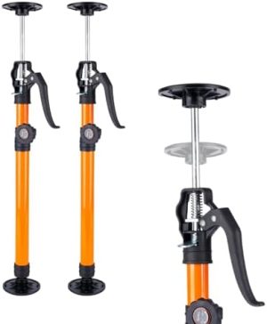 Jack per Armadietti per Installare Supporto per Armadietti Sistema di Supporto a Terza Mano, Polo di Supporto Regolabile, Estensibile da 49,02 cm a 109,9 cm, Arancione, Confezione da 2  | Apparecchio ortodontico Apparecchio ortodontico Apparecchio ortodontico