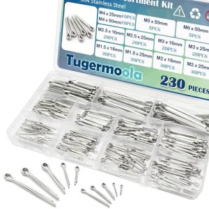 Kit di assortimento di 230 pezzi di perni di cotter di 12 dimensioni, clip di fissaggio in acciaio inossidabile 304, Ola001  | Spilli Spilli Spilli