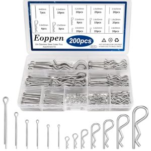 Kit di Assortimento di Perni a Cottura in Acciaio Inossidabile 304 – 13 Dimensioni di Perni a Cottura e Clip R – Set di Perni a Cottura per Sistemi di Blocco con Perne di Traino  | Spilli Spilli Spilli