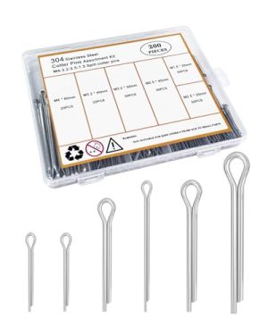 Kit di assortimento di perni a molla generici – Perni a molla in acciaio inox 34 – Kit di perni a molla – Clip piccole – Perni a molla a forcina – 2 pezzi  | Spilli Spilli Spilli