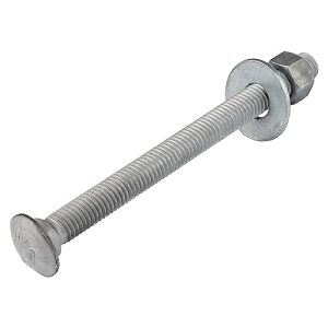 Kit di bulloni a testa quadrata galvanizzati 1/2″ X 6″ (confezione da 25), zincati a caldo per uso esterno  | Bulloni Bulloni Bulloni