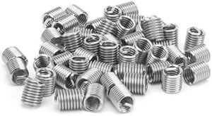 Kit di inserti filettati in filo da 50 pezzi, viti a manica in acciaio inossidabile 304 NPT UNC 1/4In‑20 X 1-3D assortimento di tipo elicoidale per riparazioni automobilistiche (2D)  | Inserti filettati Inserti filettati Inserti filettati