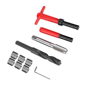 Kit di Riparazione Filettatura, Kit di Riparazione Filettatura 11Pcs M16X2, Inserti Filettati Elicoidali in Acciaio Inossidabile Lunghezza 1.5D Include Punta Elica, Inserti Filettati Elicoidali  | Inserti filettati Inserti filettati Inserti filettati