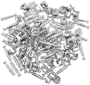 Kits 50 Set 28Mm Lega Mobili Collegamento Kit Cam Lock Fittings 2- In- 1 Dadi e Bulloni Pre-Inseriti Assortimento per Lettini e Letti a Castello Connettore Jst  | Set di assortimento di dadi e bulloni Set di assortimento di dadi e bulloni Set di assortimento di dadi e bulloni