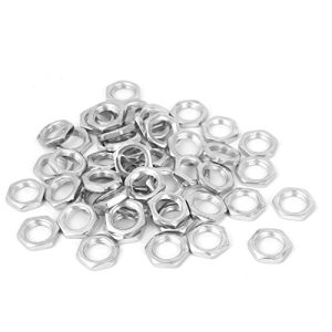 M10X0.75X3Mm Dadi Esagonali Zincati Fissaggio 50Pezzi per Viti e Bulloni  | Set di assortimento di dadi e bulloni Set di assortimento di dadi e bulloni Set di assortimento di dadi e bulloni