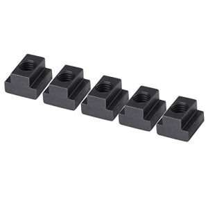 M12 T Slot – Dadi T Slot 5 Pz Finitura in Ossido Nero Dadi T Slot Filettatura M12 Adatti per T-Slot nelle Tavole delle Macchine Utensili  | T-Nuts T-Nuts T-Nuts