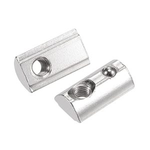 Noci a T M5 con molla, T-Nut con pallina in acciaio al carbonio per profilo di estrusione in alluminio serie 3030 con slot da 8 mm, confezione da 30 pezzi.  | T-Nuts T-Nuts T-Nuts