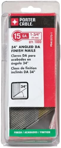 Pda15175-1 Chiodi di Finitura da 15 Gauge, 1-3/4 Pollici (Confezione da 1000)  | Elementi di fissaggio accorpati Elementi di fissaggio accorpati Elementi di fissaggio accorpati